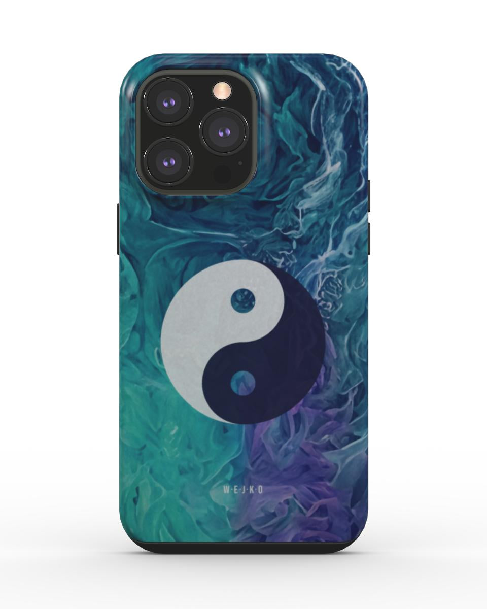 Yin & Yang Blue Tough Phone Case